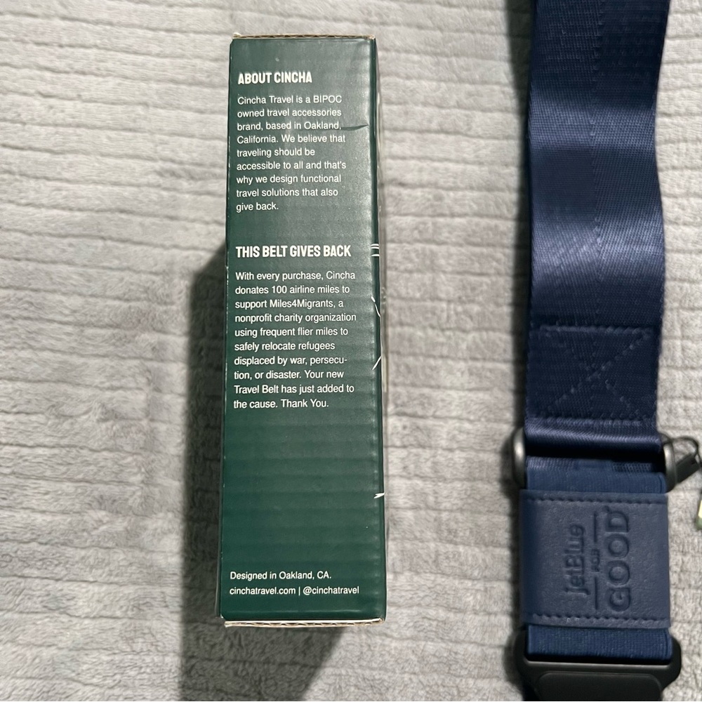 Cincha The Travel Belt For Luggage, Blue, Stylish, Adjustable Strap - Picture 6 of 11